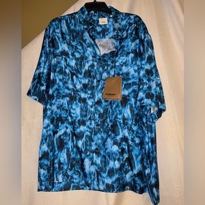 Burberry Men’s Ripple Print Shirt